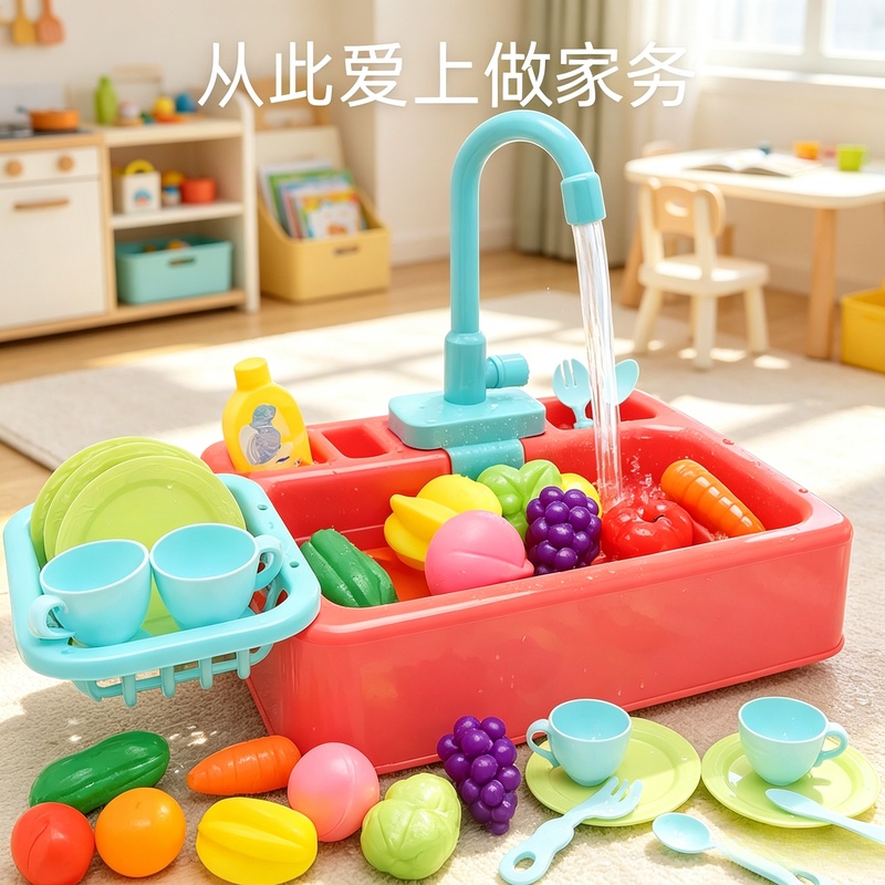 Kitchen Appliances For Kids - Детский кухонный набор с пластиковой раковиной